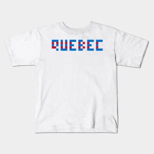 Pixel Hockey City Quebec 1995 Retro Kids T-Shirt